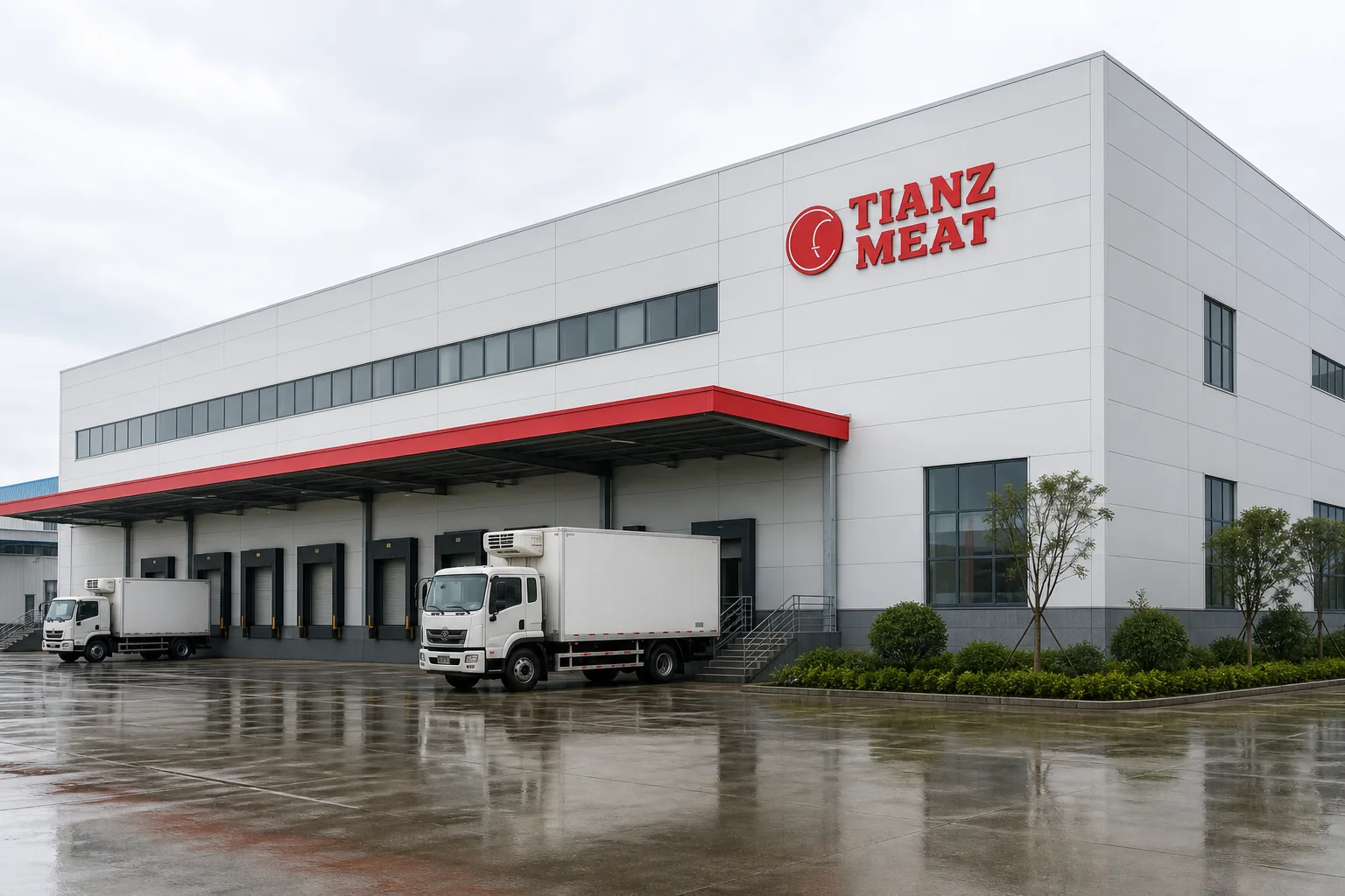 TIANZ Meat branded food processing facility exterior