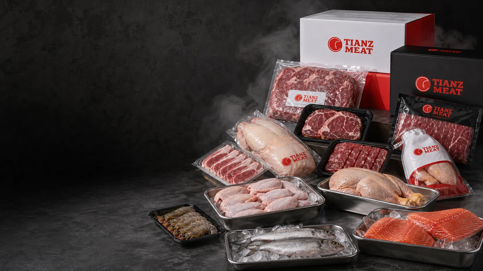 TIANZ Meat pork, beef, lamb, poultry and seafood product portfolio