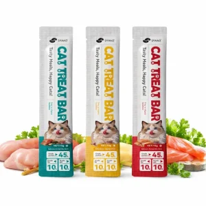 100% Natural High Protein Snack Tuna Seafood Chicken Flavor 15g Cat Treat Bar Pet Cat Wet Food