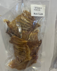 100% Natural Rabbit Ribs Dog Chews