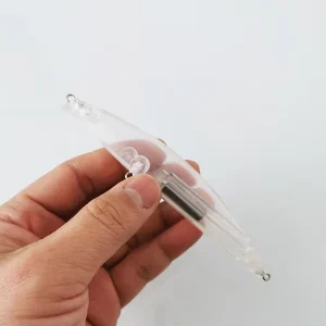12cm 18.6g Magnetic Gravity Transfer System Sea Fishing Floating Minnow Unpainted Blank Lure