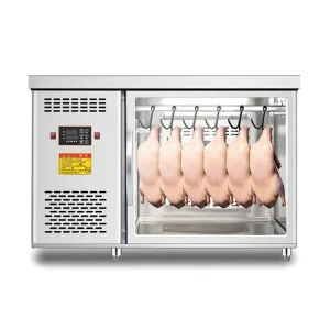 15 Meter Commercial Duck Hanging Workbench Air Drying Cabinet with Air Cooled Fresh Keeping for Pigeon Goose Char Siu Roasting