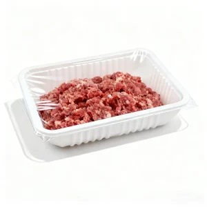 1600ml PP Fresh Meat Tray Heat Sealing Food Packaging Tray for Beef Seafood Frozen Food Supermarket