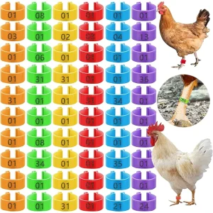 16mm 20mm Chicken Leg Bands 01 200 Numbered Chicken Identification Leg Bands Duck Poultry Foot Tags for Ducks Pigeons Goose
