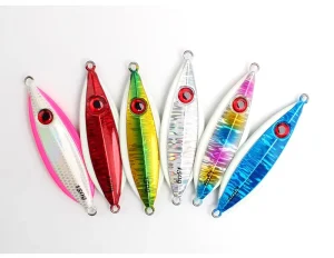 20-200g Slow Pitch Jig Metal Glow Seabass Lure Hard Bait Fishing for Offshore Bass and Deep Sea for Japan Jigging