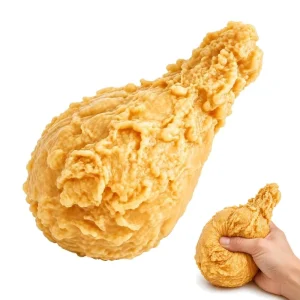 20cm 8inch Fried Chicken Squishy Toy Chicken Leg Squeeze Toy Crispy Drumstick Stress Relief Soft Slow Rising Fidget Sensory Toys