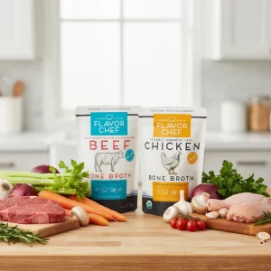 28g 12oz 1lb Food Doypack Smell Proof Stand up Pouch Chicken Beef Bone Broth Food Grade Cooking Packaging Bag