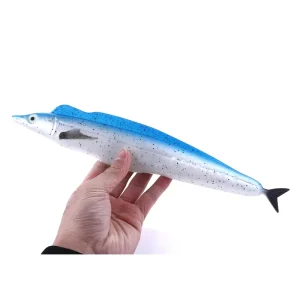 32CM 72G Hairtail Swimbait Deep Sea Large Fishing Lure Open Mouth Soft Bait