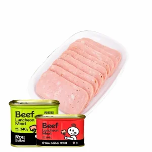 340g Beef Luncheon Meat Canned Food from Brazil Halal Meat Preserved with Salt