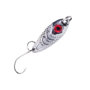 3D Printed Metal Hard Fishing Spoon Lure 1.5g-5g for Salmon and Pike Multi-Weight Bottom Top Midwater Bait