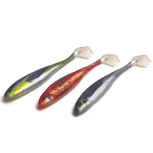 3D Printed Painted Spanish Mackerel Sea Fishing Artificial Soft Bionic Lure Without Hooks Duck foot T tail