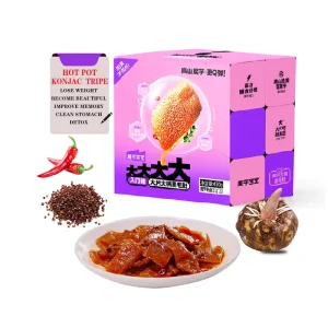 420g Healthy Fat reducing Hot Pot Vegetarian Konjac Tripe Low calorie Konjac Slices Slightly Spicy Delicious Konjac
