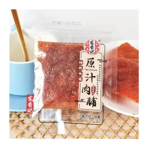 500g High Protein Pork Breast Spiced Spicy Jerky Ham Sausage Semi-Soft Ready Eat Meat Snacks Bag ODM Factory