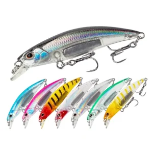 6.7cm 6.3g 8 Colors Artificial Bait Sea Bass Lure Swim Baits Hard Plastic Long Shot Sinking Minnow Saltwater Fishing Lure