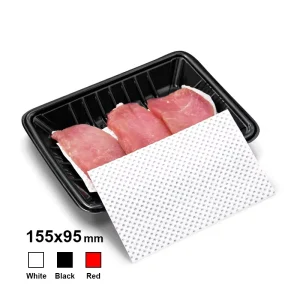 95x155MM Polypropylene Absorbent Disposable Meat Pad Beef & Fish Food Packaging Fresh Keeping