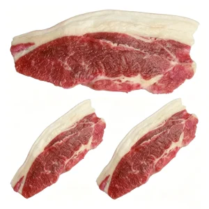 Artificial Raw Pork Belly Model Eco Friendly PVC Heart Pattern Uncooked Slice Meat Shop Display Menu Sample Decor