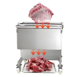 Automatic Fresh Ribs Cutting Machine Heavy Duty Mutton Meat Bone Cutting Machine