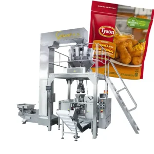 Automatic Frozen Food Fish Meat Balls Chicken Nuggets Chicken Breast Premade Bag Doypack Packing Machine