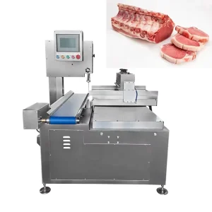 Automatic Meat Band Saw Frozen Pork Loin Chop Cutting Machine with Adjustable Cutting Speed for Meat Processors HY 420A