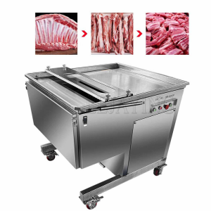 Automatic Meat Pork Ribs Cube Cutter Fresh Lamb Chops Beef Dicing Machine