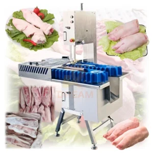 Automatic Pig Feet Cutting Machine Stainless Steel Chicken Meat Cutting Machine Frozen Meat Bone Cutting Machine