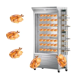 Automatic Vertical Restaurant 8 Layer Commercial Gas Chicken Rotisserie Equipment Oven Grill Chicken Roasting Roaster Machine