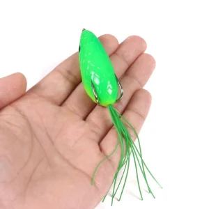 BBHT60 6cm 10g ABS Artificial Bottom Baits Snakehead Soft Frog Lure for Ocean Boat Saltwater Fly Fishing Lake River
