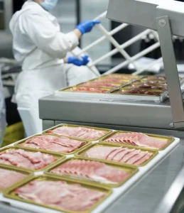 Beef Meat Disposable Plastic PET Tray Frozen Lock Freshness Prevent Oxidation