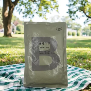 Beef Menu Outdoor Emergency Food Meals Ready to Eat Self Heating Food Spicy Beef