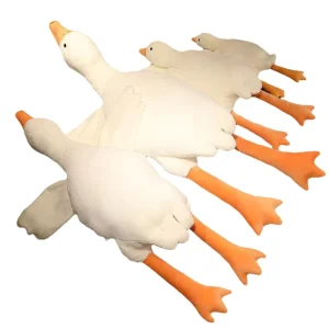 Big Size Cotton White Goose Stuffed Plush Toy Sleeping Sofa Cushion Large Stuffed Duck Baby Doll