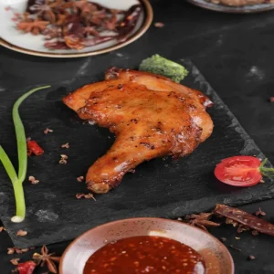 Black Pepper Golden Chicken Legs Fried and Grilled
