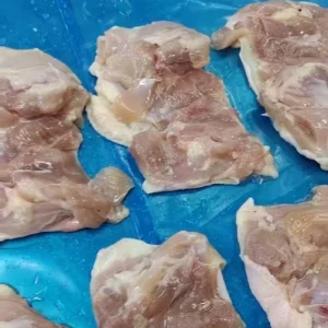 Boneless Chicken Leg Meat with Skin Used for Japanese Cuisine