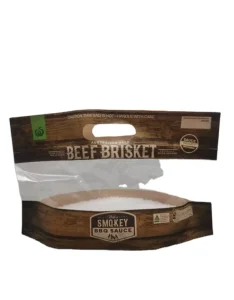 Brown Kraft Craft Paper Plastic Standing up Pouches Roast Chicken Bag Food Packaging Zipper Bags With Window