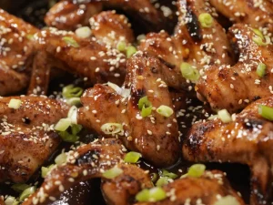 Burn Low Fat Healthy BBQ with Pickled Pepper Chicken Wings and Tips