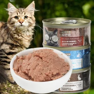 Canned Cat Food Wet Cat Can Food with Multiple Flavors Meat and Fish Ingredients