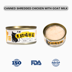Canned Goat Milk and Shredded Chicken Delicious and Tasty