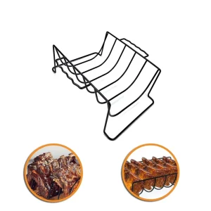 Carbon Steel Non Stick Barbecue U Shaped Rib Rack Roasting Rack BBQ Tools BBQ Rib Turkey Racks