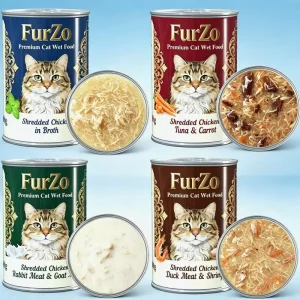 Cat Wet Canned Food Natural Chicken Shredded Rabbit Tuna with Carrot Flavor Wet Food for Cat