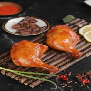 Charcoal Grilled Whole Leg Chicken Delicious Barbecue Camping
