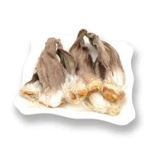 Chews Dog Treats Natural Rabbit Ears with Fur Dog Chews Dog Treats