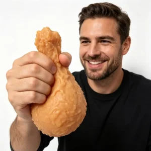 Chicken Drumstick Squishy Toy Eco-Friendly Durable TPR Slow Rising Squeeze Fidget Stress Relief Food Sensory Toy for 5 7 Years