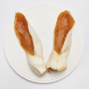 Chicken Wrap Rabbit Ears Natural Dog Chew Pet Food OEM Factory