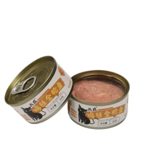 China Soft Juicy Fresh Aroma Slow Cooked Meat Quality Chicken Tuna Beef Cod Duck Sea Snack Fish Broth Sea Canned Pet Cat Wet Food