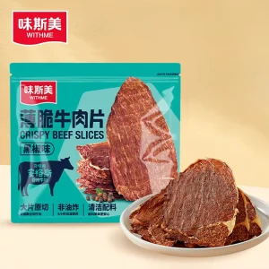 Chinese Spicy Snacks Black Pepper Flavor High Protein Dry Snacks Beef Jerky for Humans