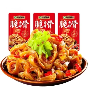 Chinese Style Cuisine Snacks Spicy Fragrant Low Fat Pork Cartilage in Bag