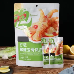 Chinese Tradition Snacks Braised Chicken Feet Lemon Spicy Chicken Feet Snack