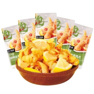 Chinese Tradition Snacks Chicken Feet Lemon Sour Spicy Chicken Feet Factory Meat Snacks Boneless Chicken Feet