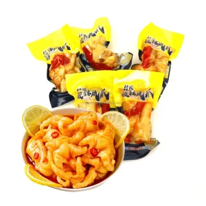 Chinese Traditional Braised Lemon Spicy Chicken Feet Snack Bulk Packaging