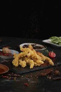 Classic Golden Spicy Crispy Chicken Thigh Meat