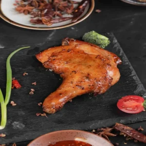 Classic Spicy Black Pepper Golden Crispy Roasted Chicken Leg